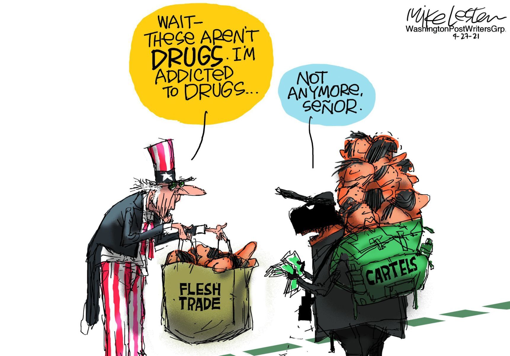 Mike Lester cartoon